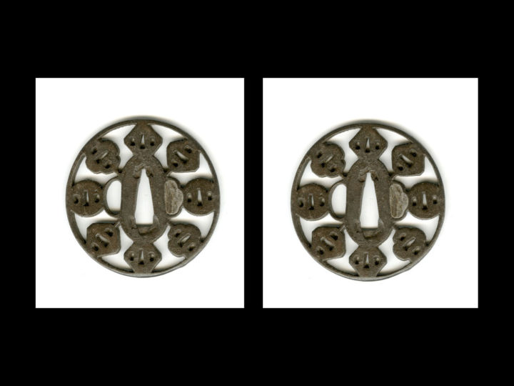 INTERESTING IRON TSUBA  #111414