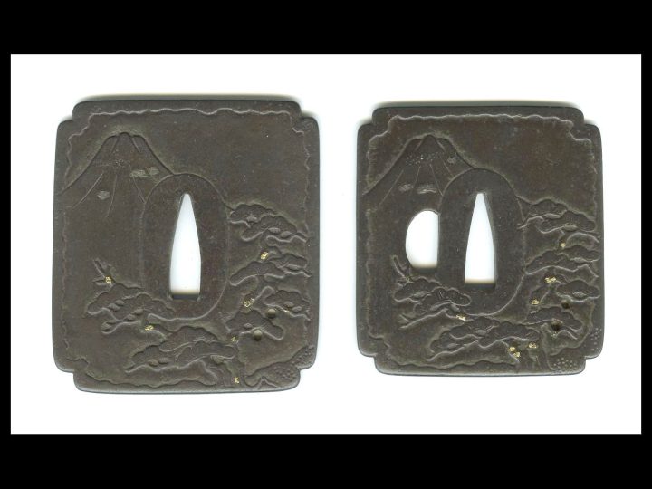 BEAUTIFUL IRON DAISHO OF TSUBA  #040315