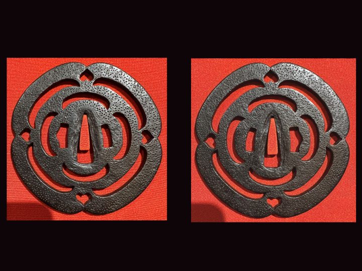 BEAUTIFUL SHAKUDO JAPANESE SWORD TSUBA 080124 - NIHONTO