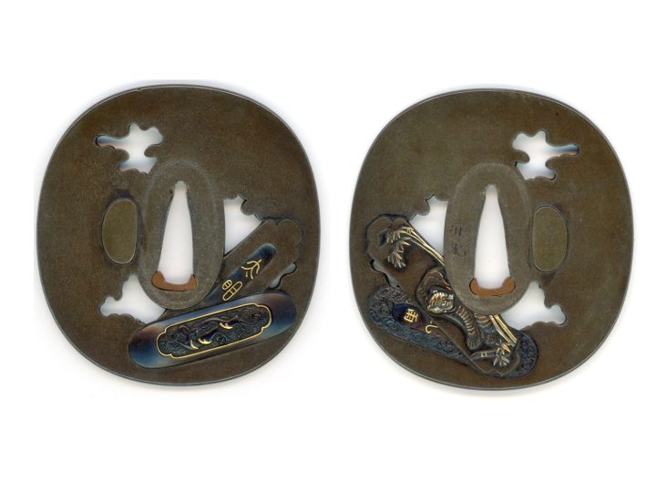 TSUBA BY SHONAI YOSHITOKI (1700-1750) 000551