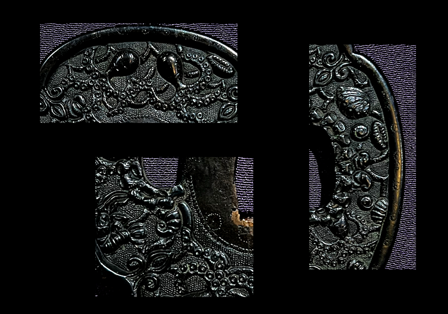 arinko様 BEAUTIFUL KO-KINKÔ JÛYÔ TSUBA 古金工鐔 110324 - NIHONTO